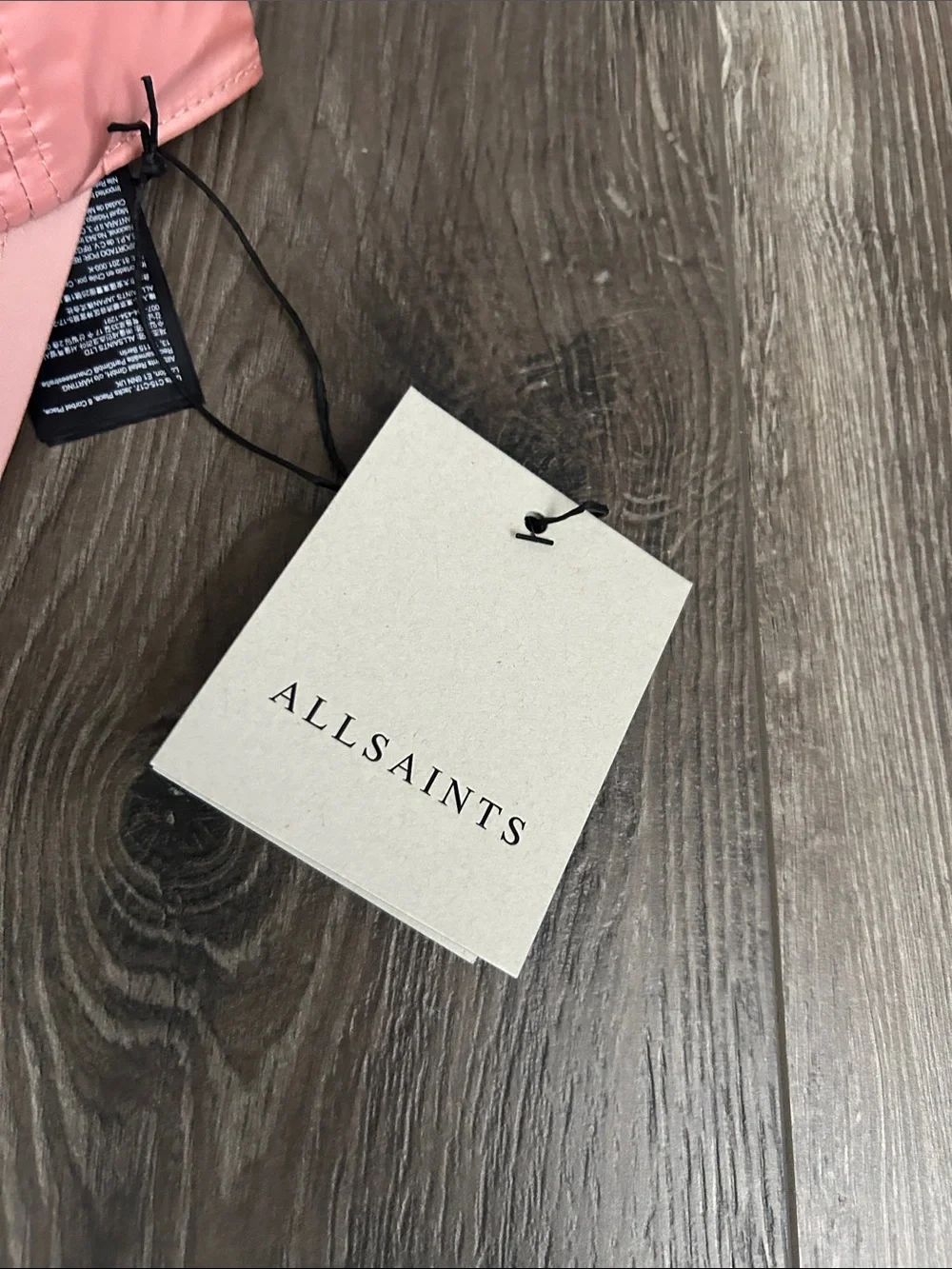 NWT‎ AllSaints Coral Pink Logo Cap